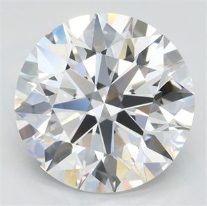 Picture of Lab Grown Diamond 3.30 Carats, Round with Ideal Cut, D Color, IF Clarity and Certified by IGI