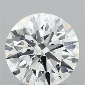Picture of Lab Grown Diamond 1.56 Carats, Round with Ideal Cut, E Color, VVS2 Clarity and Certified by IGI