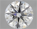 0.91 Carats, Round Diamond with Excellent Cut, G Color, SI2 Clarity and Certified by GIA