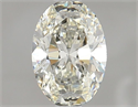 Natural Diamond 1.01 Carats, Oval with  Cut, K Color, VS2 Clarity and Certified by GIA