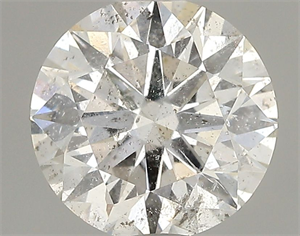 Picture of Natural Diamond 1.01 Carats, Round with Excellent Cut, G Color, I1 Clarity and Certified by IGI