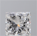 Natural Diamond 1.51 Carats, Princess with  Cut, D Color, VS2 Clarity and Certified by GIA