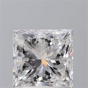 Picture of Natural Diamond 1.51 Carats, Princess with  Cut, D Color, VS2 Clarity and Certified by GIA