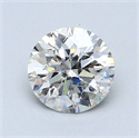 Natural Diamond 1.05 Carats, Round with Very Good Cut, G Color, I1 Clarity and Certified by GIA