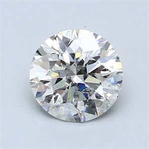 Picture of Natural Diamond 1.05 Carats, Round with Very Good Cut, G Color, I1 Clarity and Certified by GIA