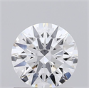 Lab Grown Diamond 0.71 Carats, Round with Ideal Cut, D Color, VVS1 Clarity and Certified by IGI