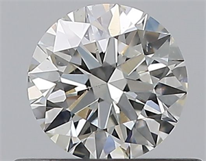 Picture of Natural Diamond 0.45 Carats, Round with Excellent Cut, I Color, SI1 Clarity and Certified by GIA
