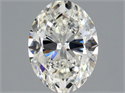 Natural Diamond 0.70 Carats, Oval with  Cut, H Color, VS1 Clarity and Certified by GIA
