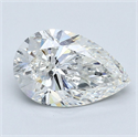 Diamante Natural 2.50 quilates, De pera , Color G, claridad SI2 y certificado GIA
