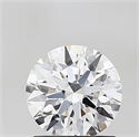 Lab Grown Diamond 1.30 Carats, Round with Ideal Cut, D Color, VVS2 Clarity and Certified by IGI