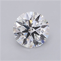 Lab Grown Diamond 1.03 Carats, Round with Ideal Cut, D Color, VVS2 Clarity and Certified by IGI
