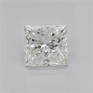 Picture of Natural Diamond 0.80 Carats, Princess with  Cut, I Color, VS2 Clarity and Certified by GIA