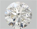 Natural Diamond 0.70 Carats, Round with Very Good Cut, J Color, VVS2 Clarity and Certified by GIA