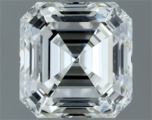 Picture of Natural Diamond 1.01 Carats, Asscher with  Cut, H Color, VS2 Clarity and Certified by IGI