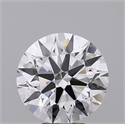 Lab Grown Diamond 7.02 Carats, Round with Ideal Cut, D Color, VS1 Clarity and Certified by IGI