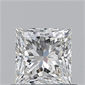 Natural Diamond 0.72 Carats, Princess with  Cut, G Color, VS1 Clarity and Certified by GIA