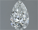Natural Diamond 0.52 Carats, Pear with  Cut, H Color, SI1 Clarity and Certified by GIA