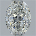 Natural Diamond 0.70 Carats, Oval with  Cut, H Color, VS1 Clarity and Certified by GIA