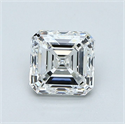 Natural Diamond 1.02 Carats, Asscher with  Cut, F Color, VVS2 Clarity and Certified by GIA