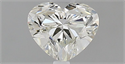 Natural Diamond 0.57 Carats, Heart with  Cut, J Color, VVS2 Clarity and Certified by GIA