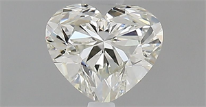 Picture of Natural Diamond 0.57 Carats, Heart with  Cut, J Color, VVS2 Clarity and Certified by GIA