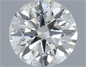 Natural Diamond 0.50 Carats, Round with Excellent Cut, H Color, VVS1 Clarity and Certified by IGI