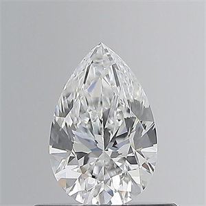 Picture of Natural Diamond 0.51 Carats, Pear with  Cut, E Color, VS1 Clarity and Certified by GIA