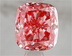Picture of Lab Grown Diamond 1.60 Carats, CUSHION MODIFIED with  Cut, Fancy Vivid Pink Color, VS2 Clarity and Certified by IGI