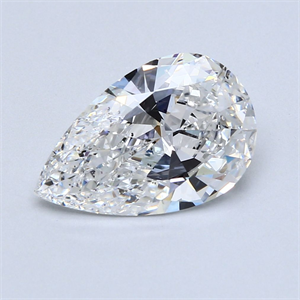 Picture of Natural Diamond 3.17 Carats, Pear with  Cut, D Color, SI1 Clarity and Certified by GIA