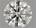 Natural Diamond 1.24 Carats, Round with Excellent Cut, J Color, SI1 Clarity and Certified by IGI