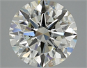 Natural Diamond 3.01 Carats, Round with Excellent Cut, K Color, SI1 Clarity and Certified by IGI