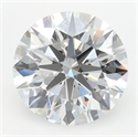 Lab Grown Diamond 3.74 Carats, Round with Ideal Cut, D Color, VVS2 Clarity and Certified by IGI