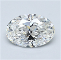 Natural Diamond 1.23 Carats, Oval with  Cut, F Color, VS2 Clarity and Certified by GIA