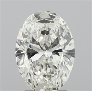 Picture of Natural Diamond 2.01 Carats, Oval with  Cut, H Color, VVS2 Clarity and Certified by IGI