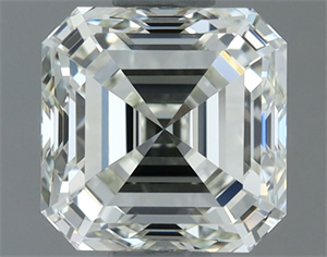 Picture of Natural Diamond 1.01 Carats, Asscher with  Cut, I Color, VVS1 Clarity and Certified by IGI
