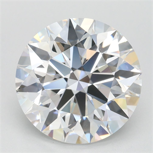 Picture of Lab Grown Diamond 3.49 Carats, Round with Ideal Cut, D Color, IF Clarity and Certified by IGI