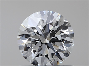 Picture of Natural Diamond 0.56 Carats, Round with Excellent Cut, E Color, SI1 Clarity and Certified by GIA
