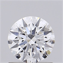 Lab Grown Diamond 0.77 Carats, Round with Ideal Cut, D Color, VVS2 Clarity and Certified by IGI