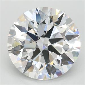 Picture of Lab Grown Diamond 4.06 Carats, Round with Ideal Cut, D Color, VVS1 Clarity and Certified by IGI