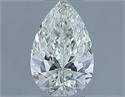 Natural Diamond 0.51 Carats, Pear with  Cut, H Color, IF Clarity and Certified by IGI