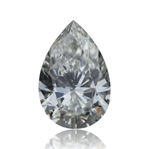 Picture of Natural Diamond 0.41 Carats, Pear with  Cut, I Color, SI2 Clarity and Certified by GIA
