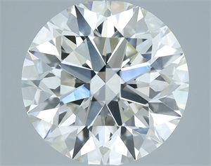 Picture of Natural Diamond 3.03 Carats, Round with Excellent Cut, I Color, VS2 Clarity and Certified by IGI