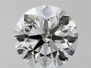 Picture of Natural Diamond 0.90 Carats, Round with Excellent Cut, K Color, SI1 Clarity and Certified by IGI