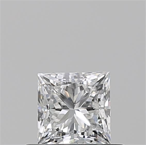 Picture of Natural Diamond 0.51 Carats, Princess with  Cut, F Color, VS1 Clarity and Certified by GIA