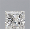 Diamante Natural 0.71 quilates, Princesa , Color H, claridad IF y certificado GIA
