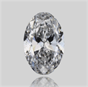 Natural Diamond 0.45 Carats, Oval with  Cut, D Color, SI1 Clarity and Certified by GIA