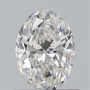 Foto Diamante Natural 0.70 quilates, Ovalado , Color F, claridad VS1 y certificado GIA de