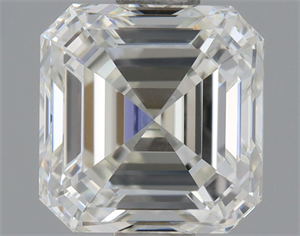 Picture of Natural Diamond 0.80 Carats, Asscher with  Cut, J Color, VVS2 Clarity and Certified by GIA