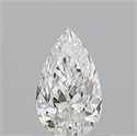 Natural Diamond 0.60 Carats, Pear with  Cut, E Color, VVS1 Clarity and Certified by GIA