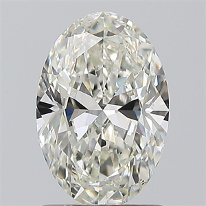 Picture of Natural Diamond 1.20 Carats, Oval with  Cut, J Color, VS2 Clarity and Certified by GIA